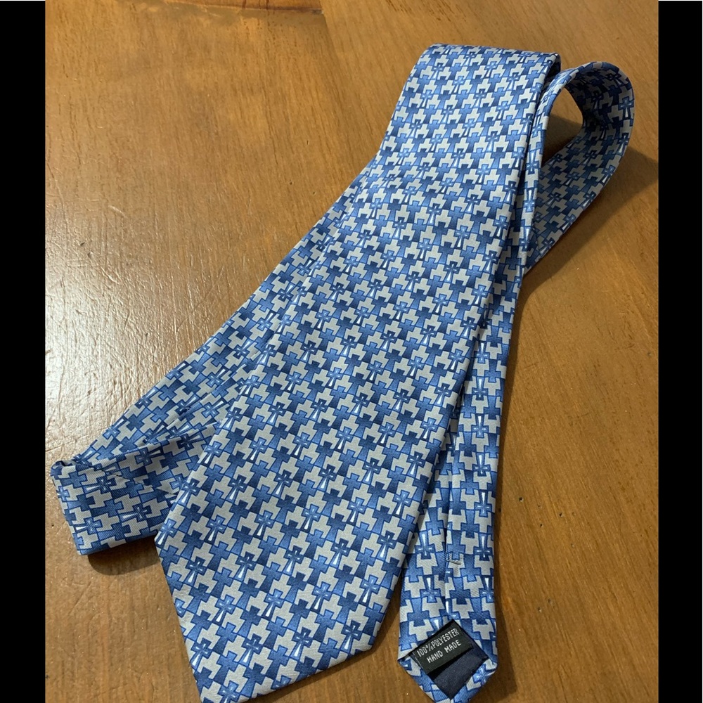 Men’s blue, grey tie